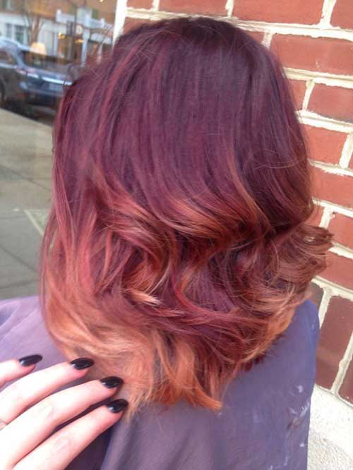 Ombre Hair Color for Short Hair-19