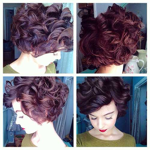Hairstyles for Short Curly Hair-12