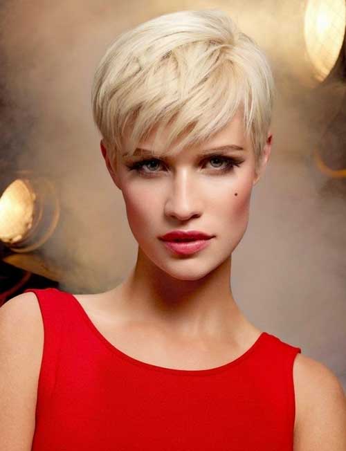Blonde Very Short Pixie Hairstyle