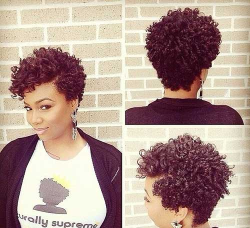 Curly Afro Short Hairstyles