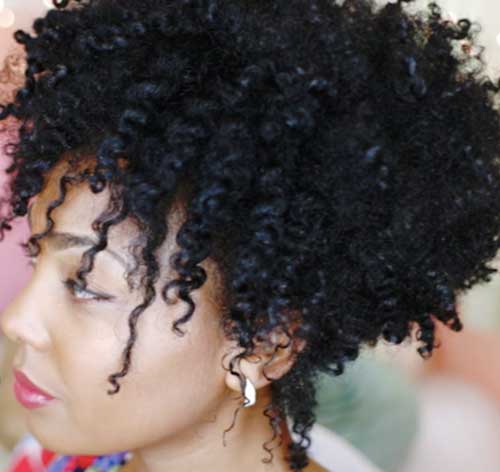Short Curly Afro Hairstyles for Cute Black Girl