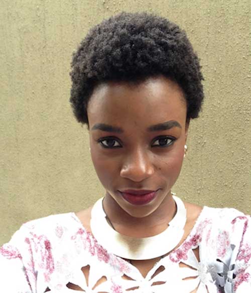 Short Curly Pixie Ideas for Cute Black Girl