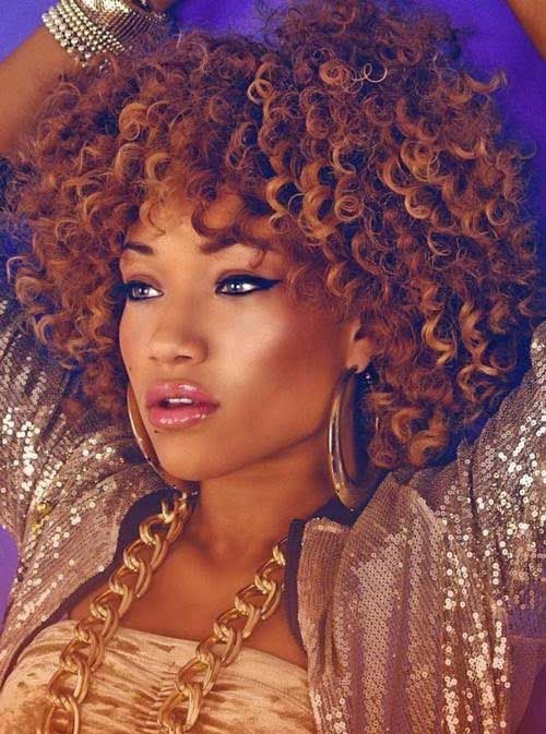 Stylish Short Curly Afro Hairstyles