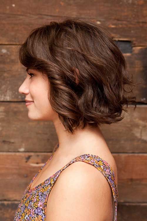 Thick Wavy Hair Side View