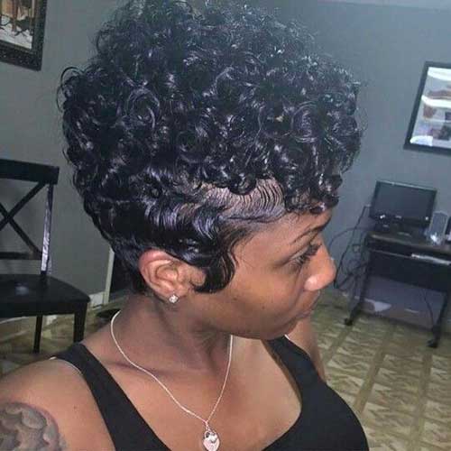 Cute Very Short Curly Hairstyles