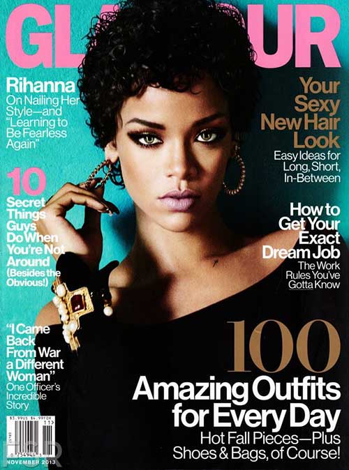 Gorgeous Rihanna Short Curly Hairstyles