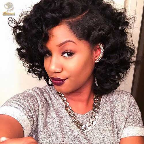 Simple Curly Short Hairstyles