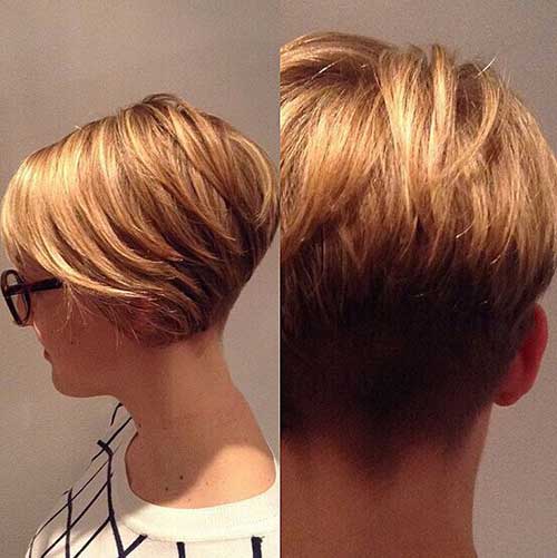 Simple Short Hairstyles Back View