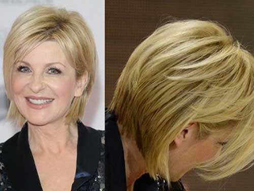 Straight Bob Hairstyles for Older Ladies