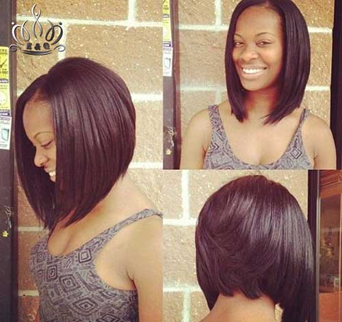 Straight Layered Bob Hair for Black Women