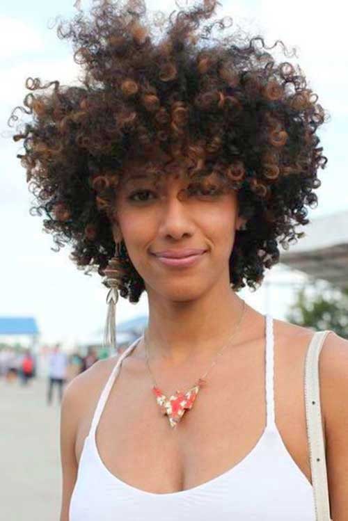 Black Short Afro Natural Curly Hairstyles
