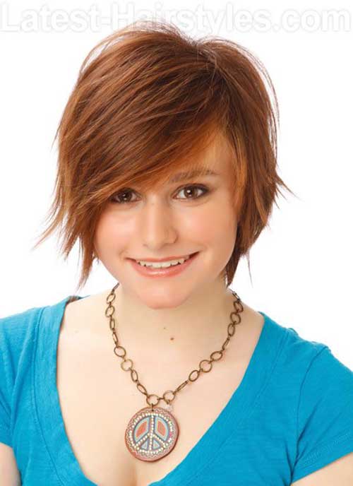 Best Short Hair with Thin Layered Bangs
