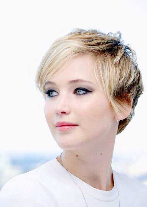 Jennifer Lawrence With Short Hair Short Hairstyles Haircuts 2019 2020