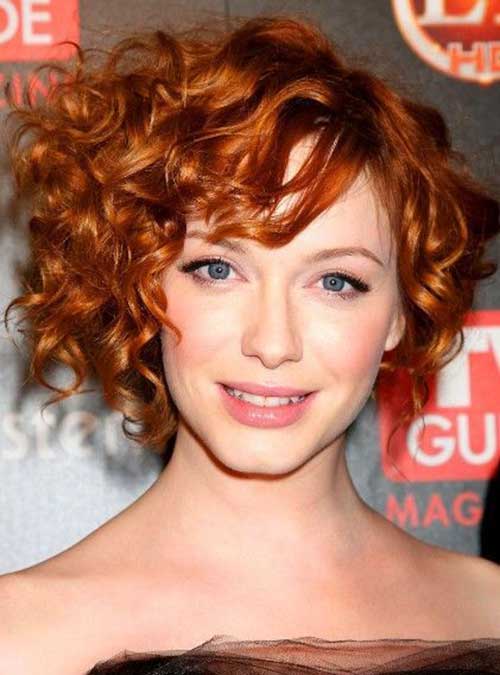 Short Red Curly Hair-23