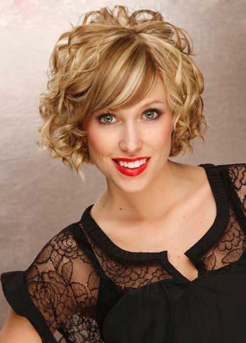 20+ Short Curly Hairstyles with Bangs | Short Hairstyles ...