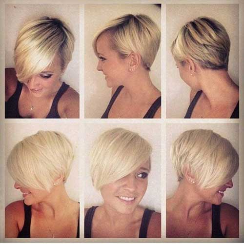 16.Blonde Short Hairstyle