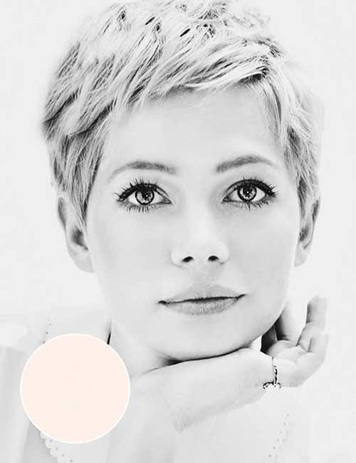 Super Short Haircuts for Round Faces