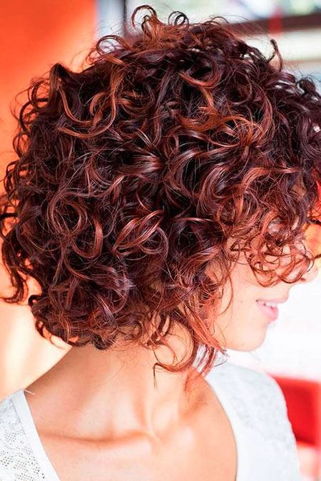 Brunette Hair, Curly Women Short Hairtyles