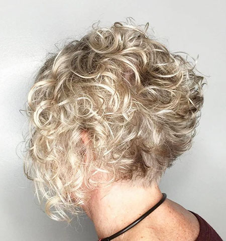 Curly Blonde Hair Permed