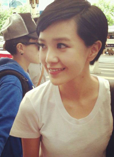 Cute Asian Hairtyle for Short Hair, Pixie Asian Ulzzang Jungkook