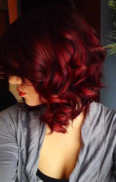 Hair Color Red Burgundy