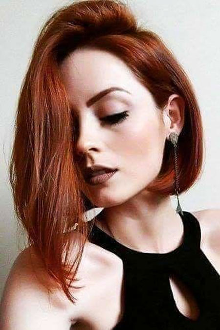Red Color Hair Makeup