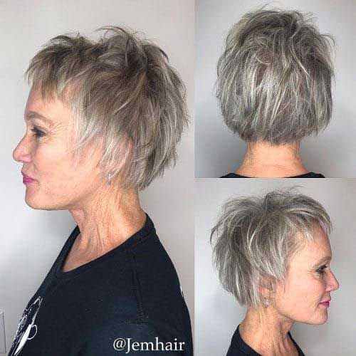 13.Cute Short Haircuts for Older Women