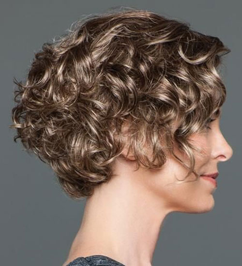 13.Modern Hairstyle for Short Curly Hair