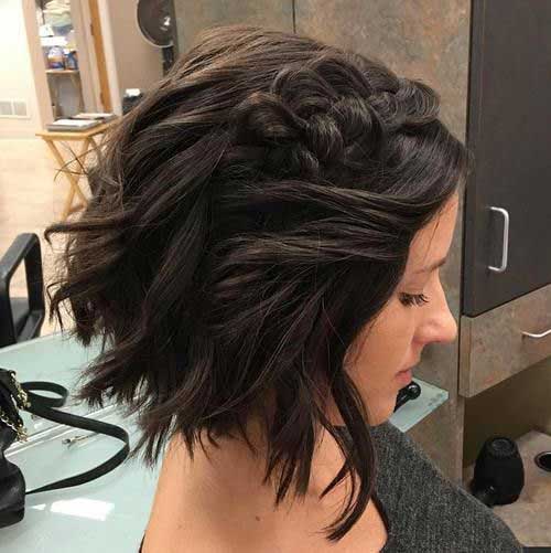 12.Easy Updo Hairstyle for Short Hair