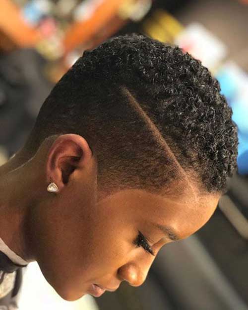 Natural Hairstyles for Taper Cut Short Hair-8