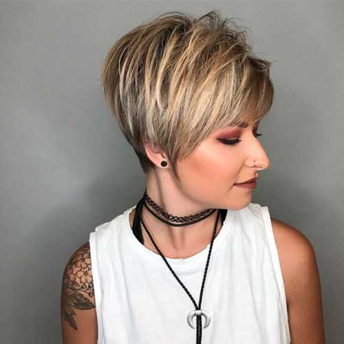 Layered Long Pixie
