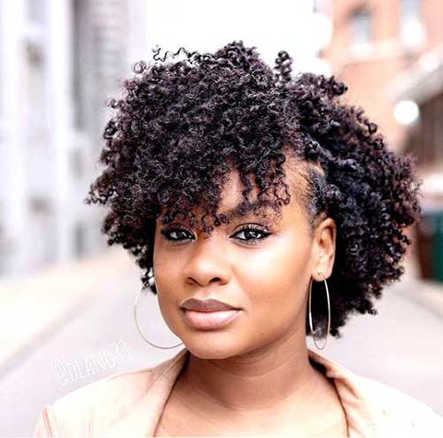12.Natural Hairstyle for Short Hair
