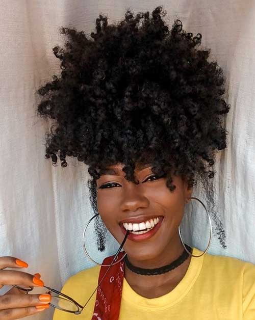 Short Natural Haircuts for Black Women-17