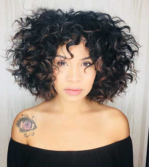 Short Layers Curly Hair