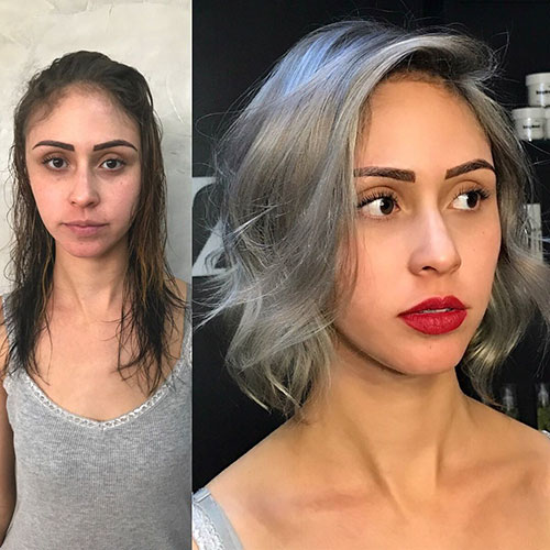 Pictures Of Short Silver Hairstyles