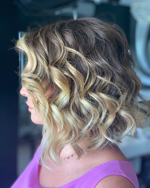 Blonde Curly Short Haircuts