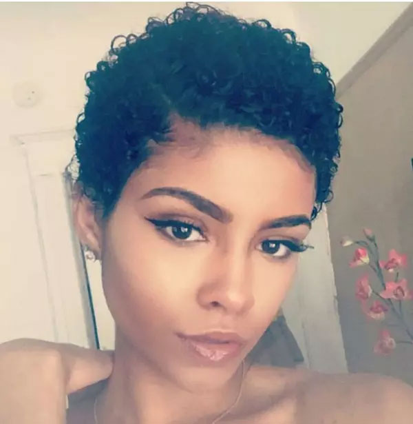 Short Natural Curly Afro Hairstyles