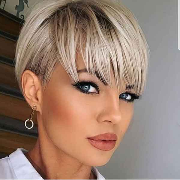 Long Pixie Cut With Bangs