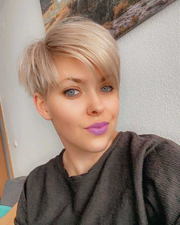 Long Pixie Cut With Bangs