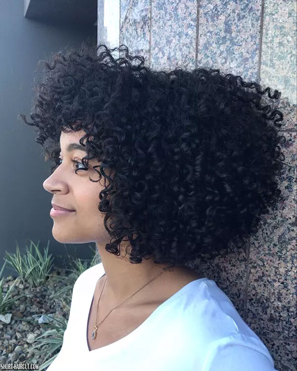 Thick Natural Curly Short Hairstyles
