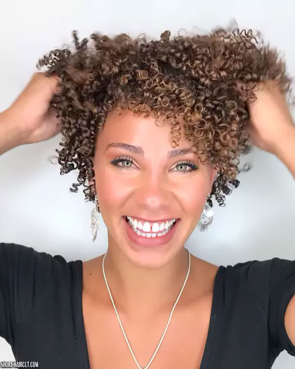Cute Short Natural Curly Hairstyles